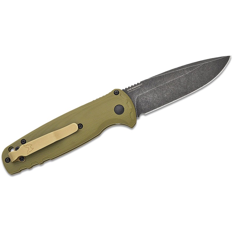 Benchmade 4300BK-02 CLA Folding Knife – OD Green G10