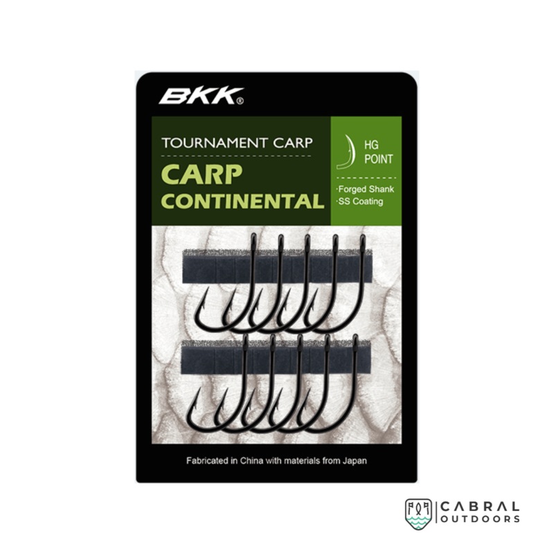 BKK Carp Continental Hook  | Size 1-10 | 10 qty 1