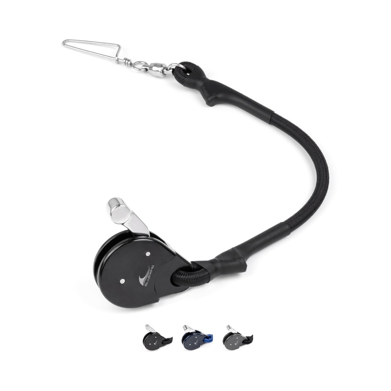 Bluewing Blue Water Outrigger Line Lock Pro Black Single