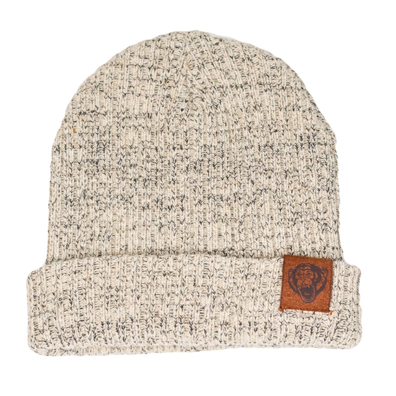 Fish Monkey Wooly Head Ribbed Wool Beanie Tan