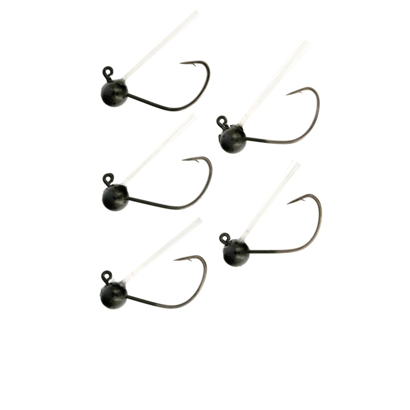 Lazer Sharp Weedless Mono Wacky Jigs Black 1/16 oz.