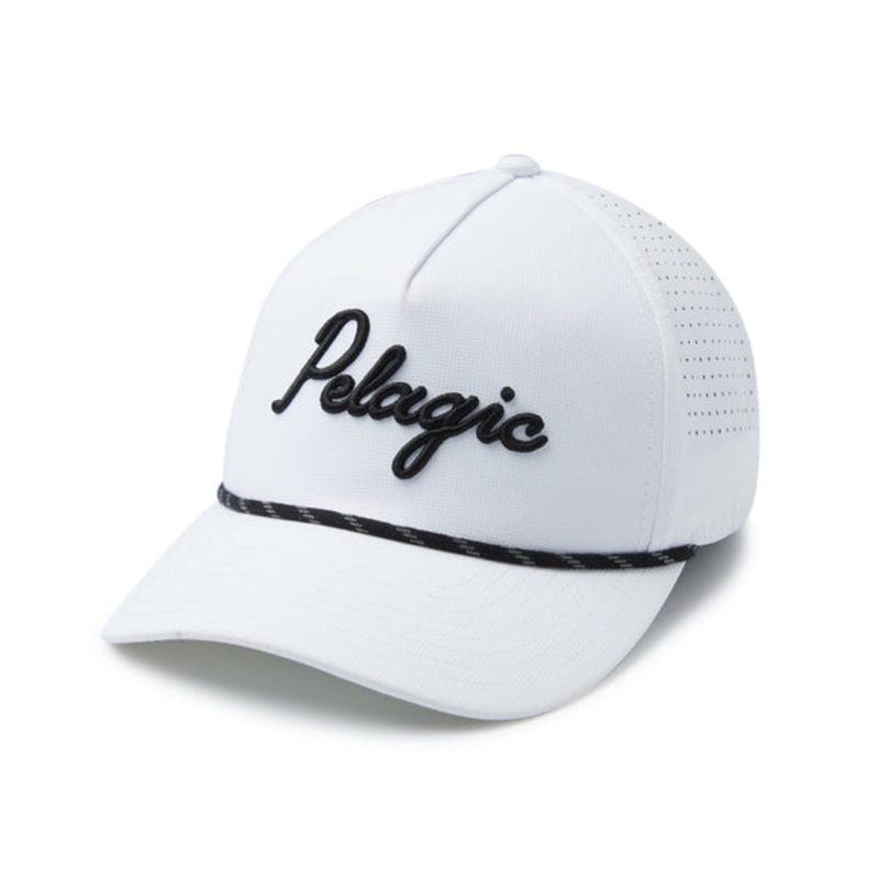Pelagic Upswell Lines In Mid Crown Trucker OSFA White