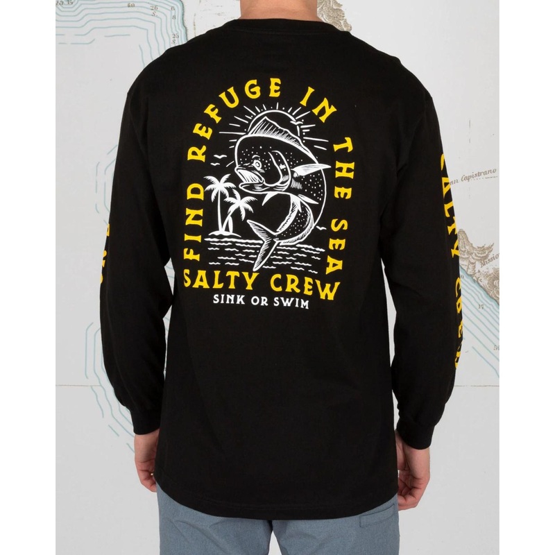 Salty Crew Colossal Premium L/S Tee S Black