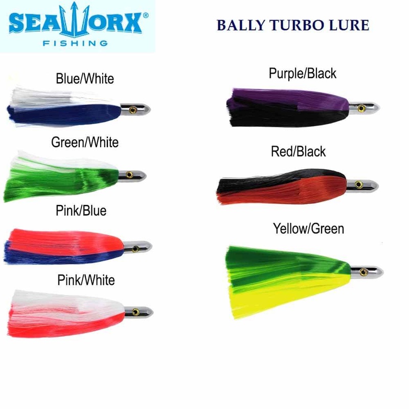 Seaworx 8″ Bally Turbo Trolling Lure BLUE/WHITE