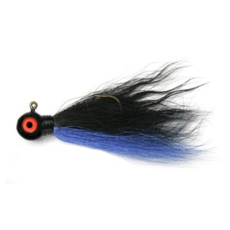 Shur Strike Bucktail Jigs 3/8oz Black Blue