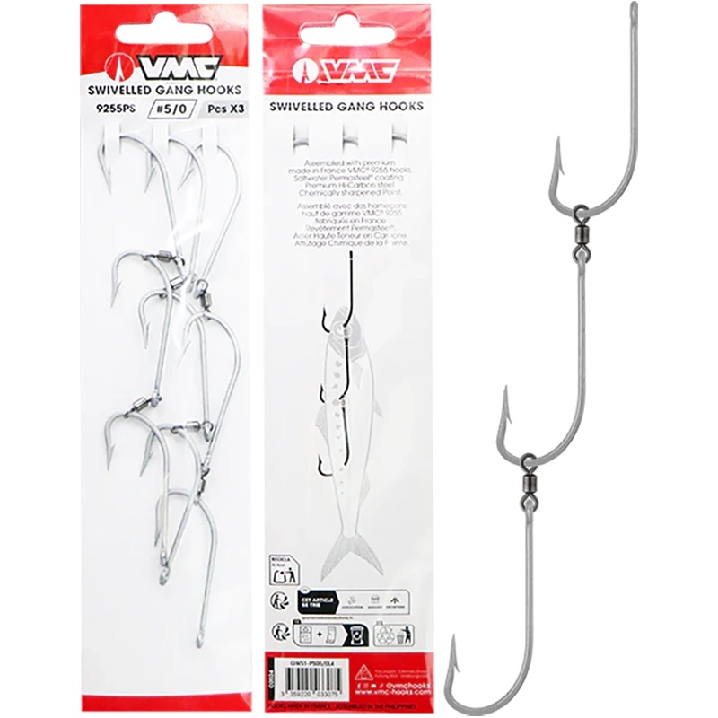 VMC Swivelled Gang 3 Hooks 7/0