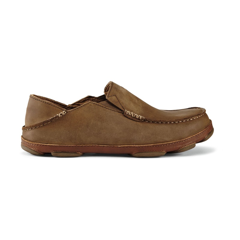 OluKai Mens Moloa Slippers-Ray/Toffee 8