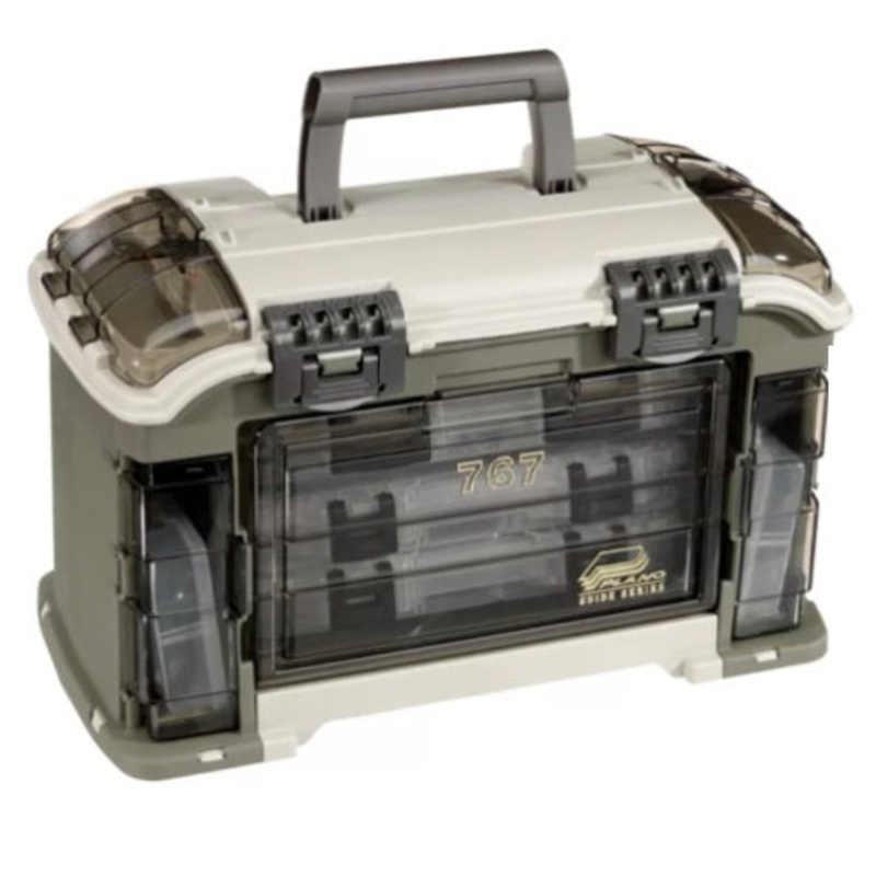 Plano 1561085 767000 Guide Series Angled System Tackle Storage Box – Gray