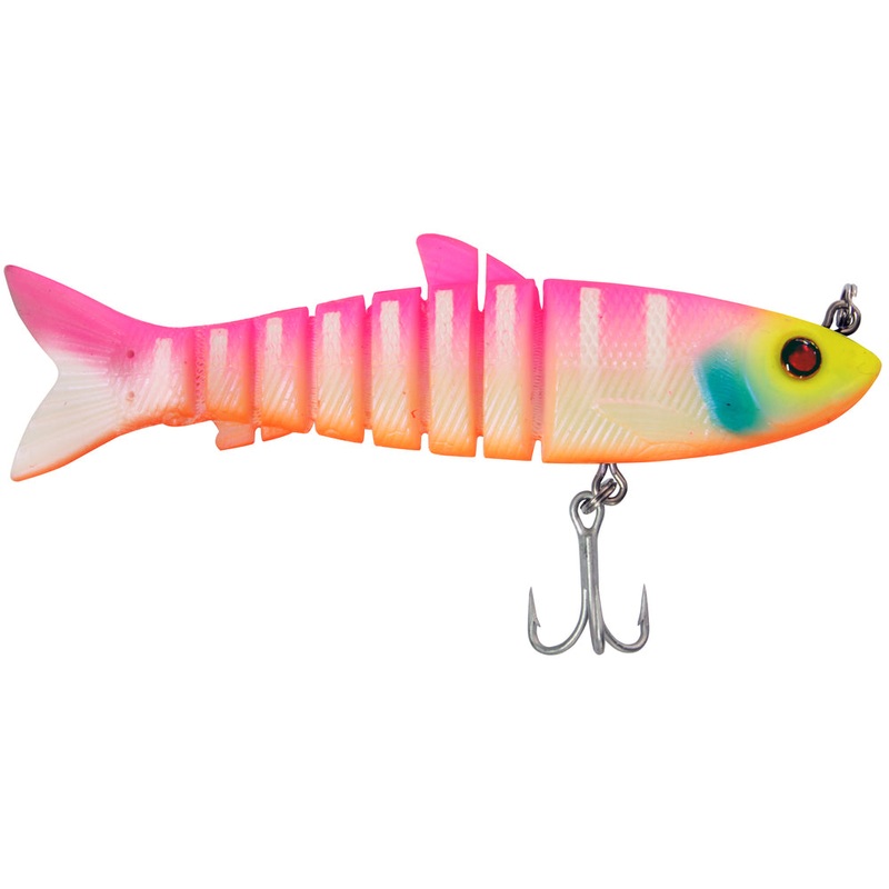 Zerek Live Mullet 5.5 Inch Jointed Soft Plastic Fishing Lure Blackjack