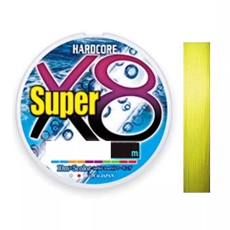 DUEL Hardcore Super X8 Hi-Vis Yellow – 200m #0.6/5.8kg/0.13mm