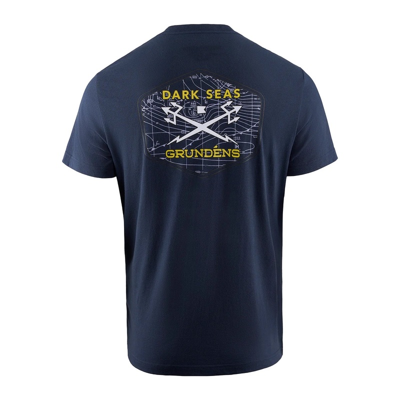 Grundens Dark Seas X Grundns Deploy SS T-Shirt Navy MD