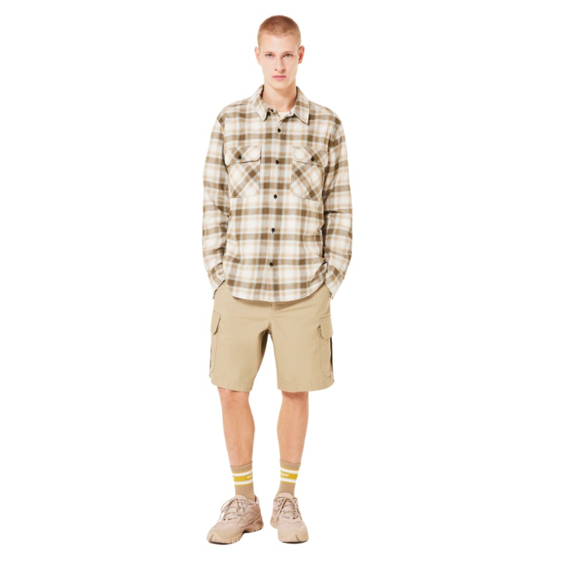 Oakley 90’s Plaid LS Shirt S Mist / Pebble / Army G Check
