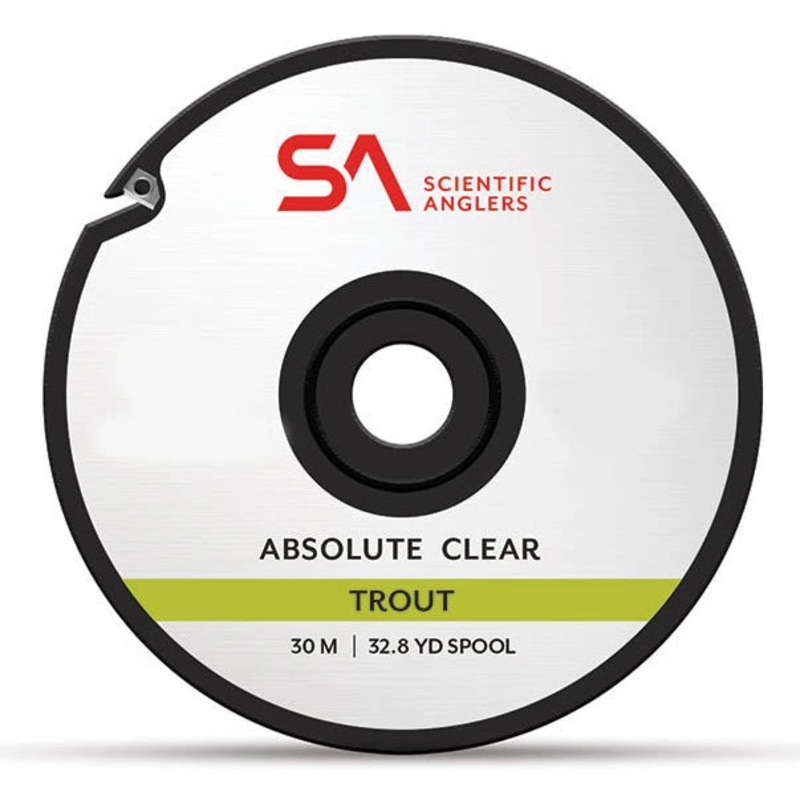 Scientific Anglers Absolute Trout Tippet Interlocking Spool With Cutter – 30m 3X 9.0LB