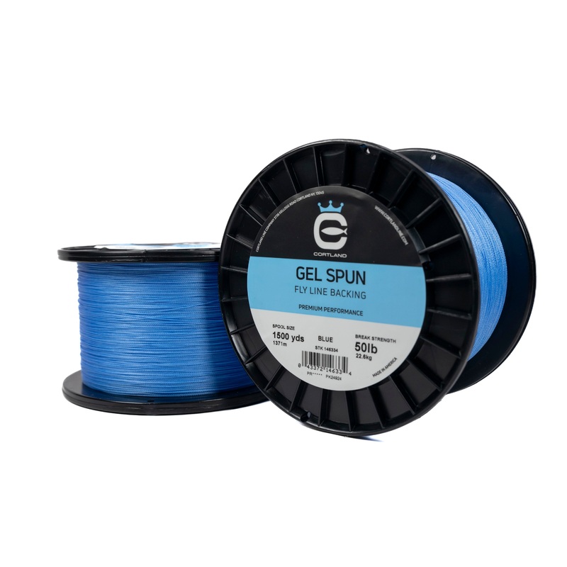 Cortland Gel Spun Fly Line Backing – Blue Blue 30 LB 300 YD