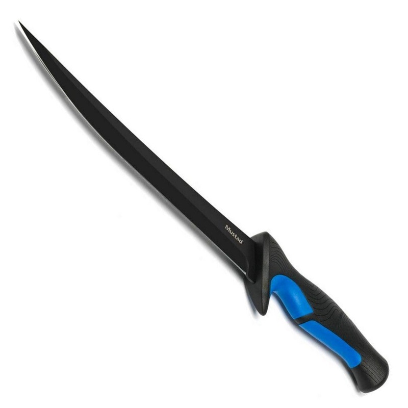 Mustad Blue 9 Inch Boning Knife – Black Teflon