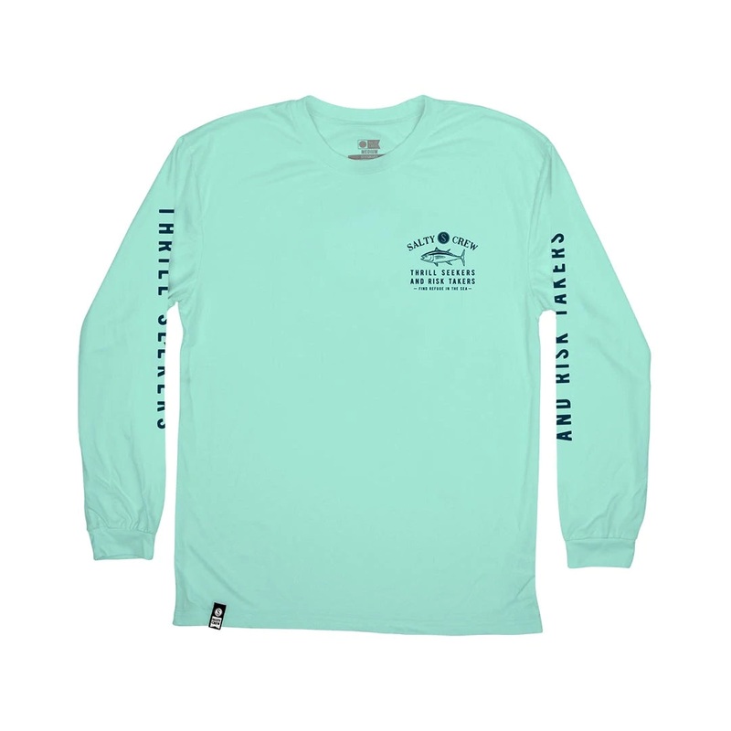 Salty Crew Fishmonger LS Tech Tee Seafoam XXL
