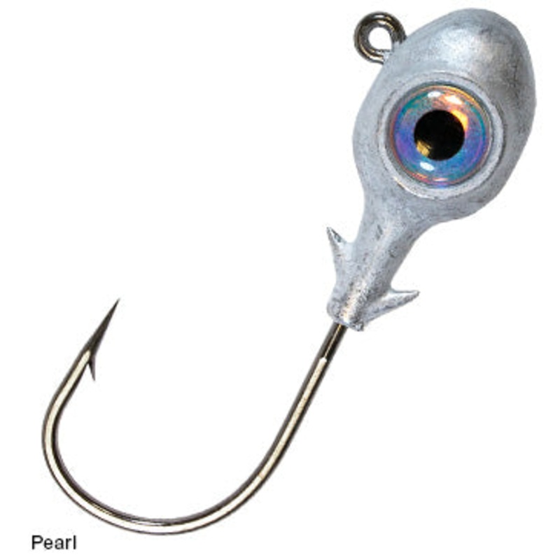 Z-MAN Striper Eye Jig Head 2pk 1/2 oz Pearl