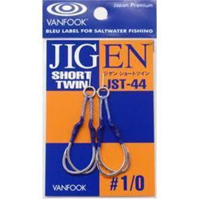 Assist Hook- Assist Short Twin – Vanfook – JST-44 Jigen Short Twin 1/0