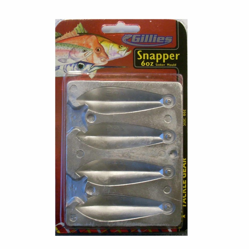 Gillies Snapper Sinker Mould 6oz