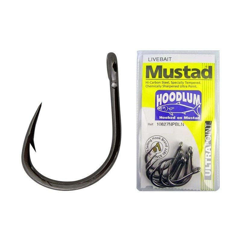 Mustad Hoodlum 10827NPBLN Hook 1/0