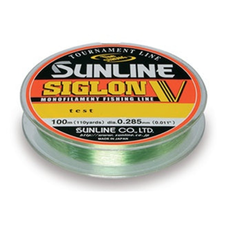 Sunline Siglon V Tournament 100m Green Monofilament Line 10lb