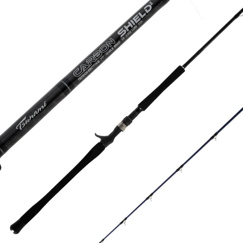 Tsunami Carbon Shield II Big Bait Conventional Rods TSCSHDII-BBC721H-B