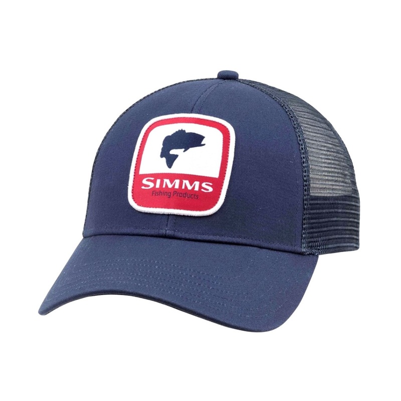 Simms Bass Patch Trucker Cap – Dark Moon