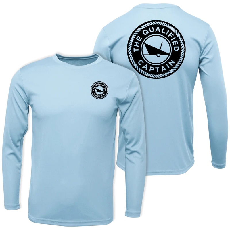 The Qualified Captain Performance Crew Small Ice Blue