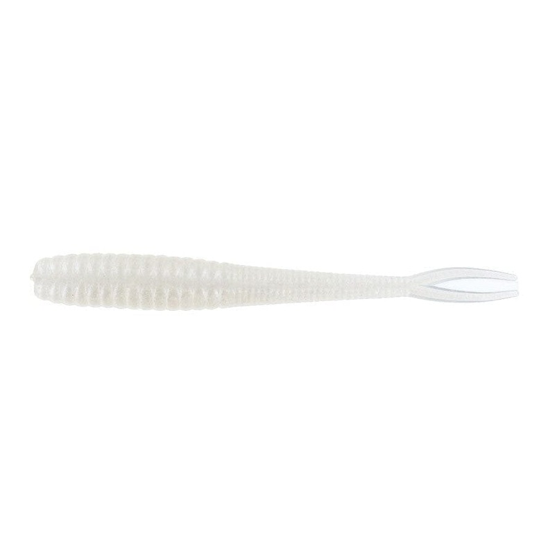 Trixster Baits Site Shad 3.5″ White Pearl 10pk