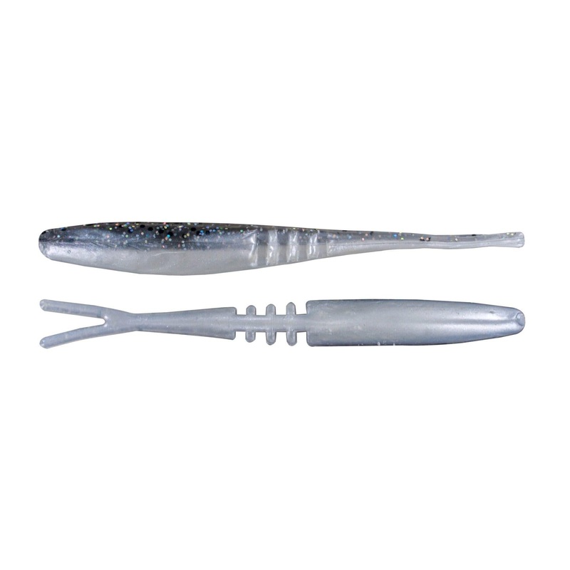 Big Bite Jointed Jerk Minnow Smoke Metal Pearl Lam 3.75″