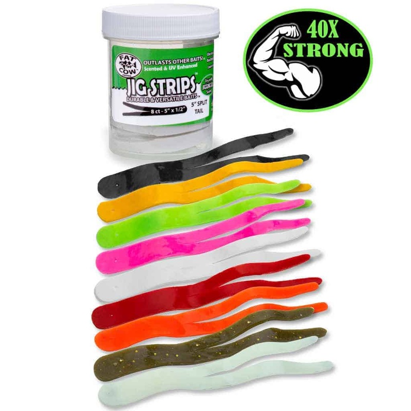 Jig Strips Split Tail 5 Chartreuse