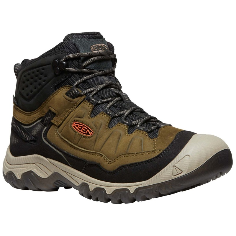 Keen Targhee IV WP Mid Mens Dark Olive Gold Flame US9 Dark Olive Gold Flame