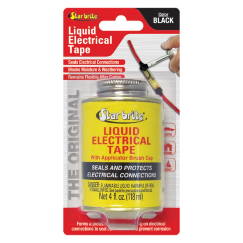 Star Brite 4oz Liquid Electrical Tape Black