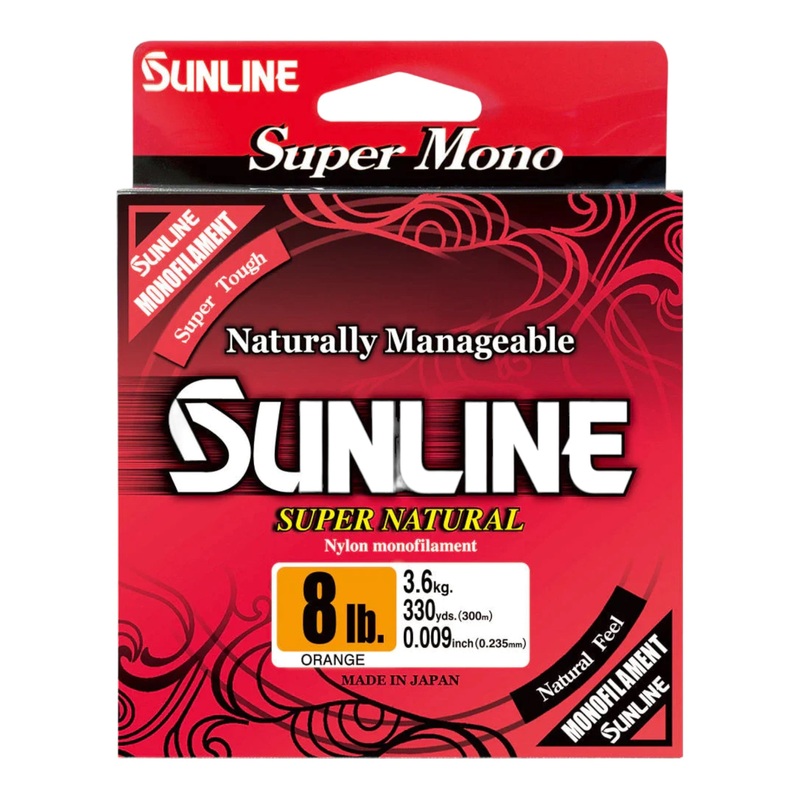 Sunline Super Natural Monofilament Line – 330 Yds Clear 6 lb