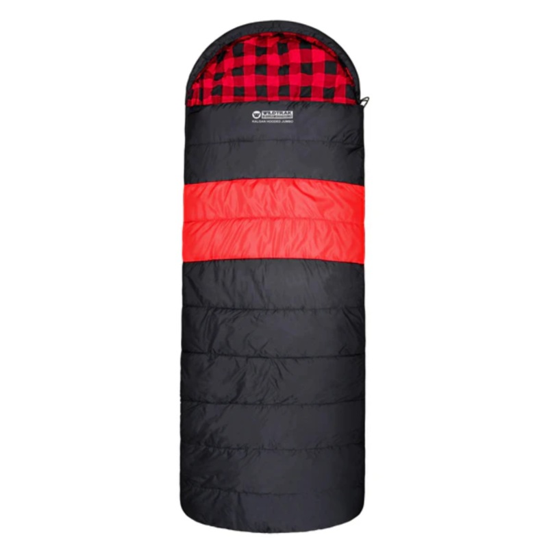 Wildtrak Kalgan Hooded Jumbo Sleeping Bag -2 to -7 RED