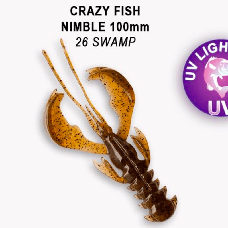 CRAZY FISH Nimble 4″ (10 cm) – 5 pc 10d