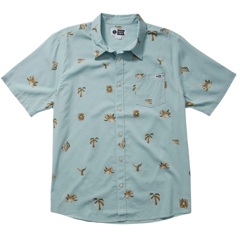 Salty Crew Oasis S/S Woven M AQUA