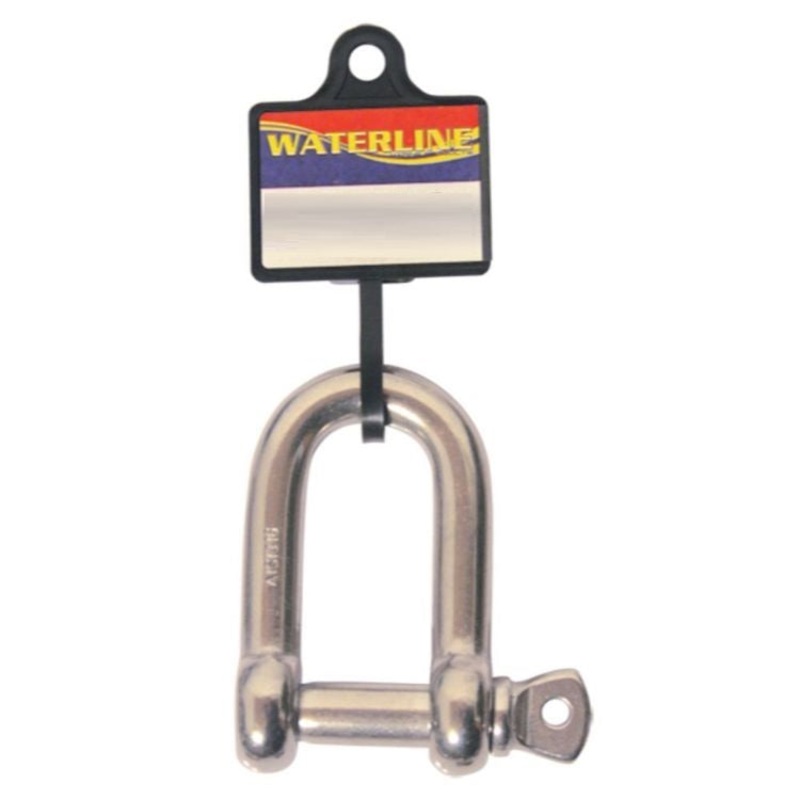 Waterline Stainless Steel Dee D Shackle 10mm
