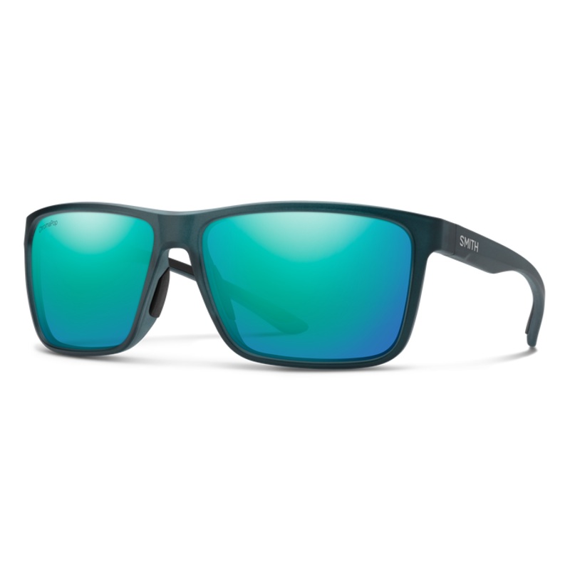 Smith Riptide Sunglasses Matte Pacific Crystal (ChromaPop Glass Polarized Opal Mirror)