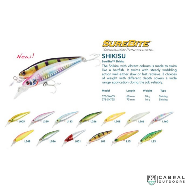 Surecatch SureBite Shikisu Hard Lure | Size: 7.5cm | 16g 01