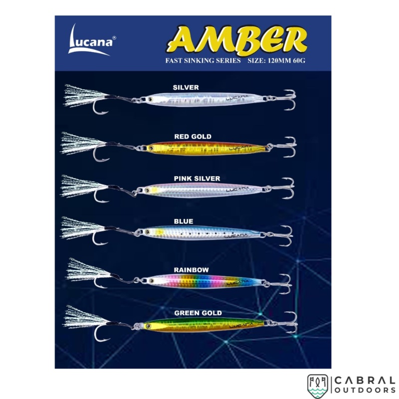 Lucana Amber Jig |9.5cm- 12cm | 40g-60g 40g Red Gold
