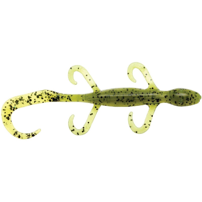 Z Man Lizardz 6″ Watermelon/Chartreuse Tail 6 Pack