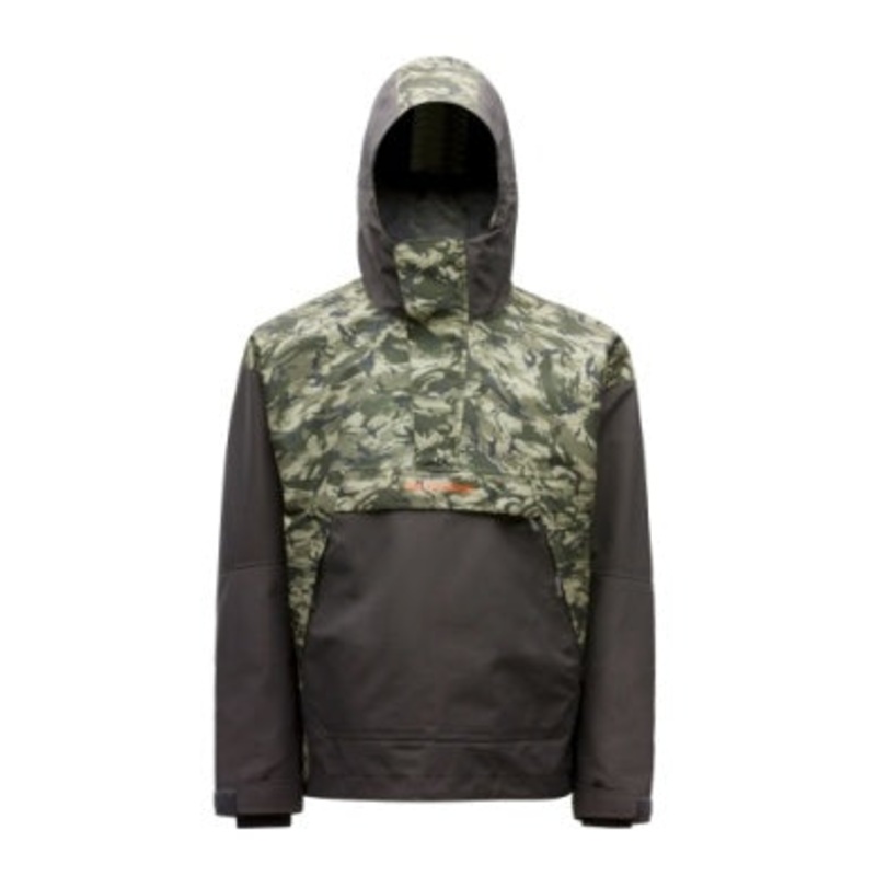 Grundens Buoy X Anorak Pullover Refraction Camo Green Anchor SM