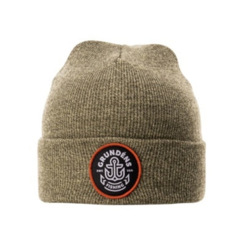 Grundens Watchhouse Beanie Anchor Heather Loden
