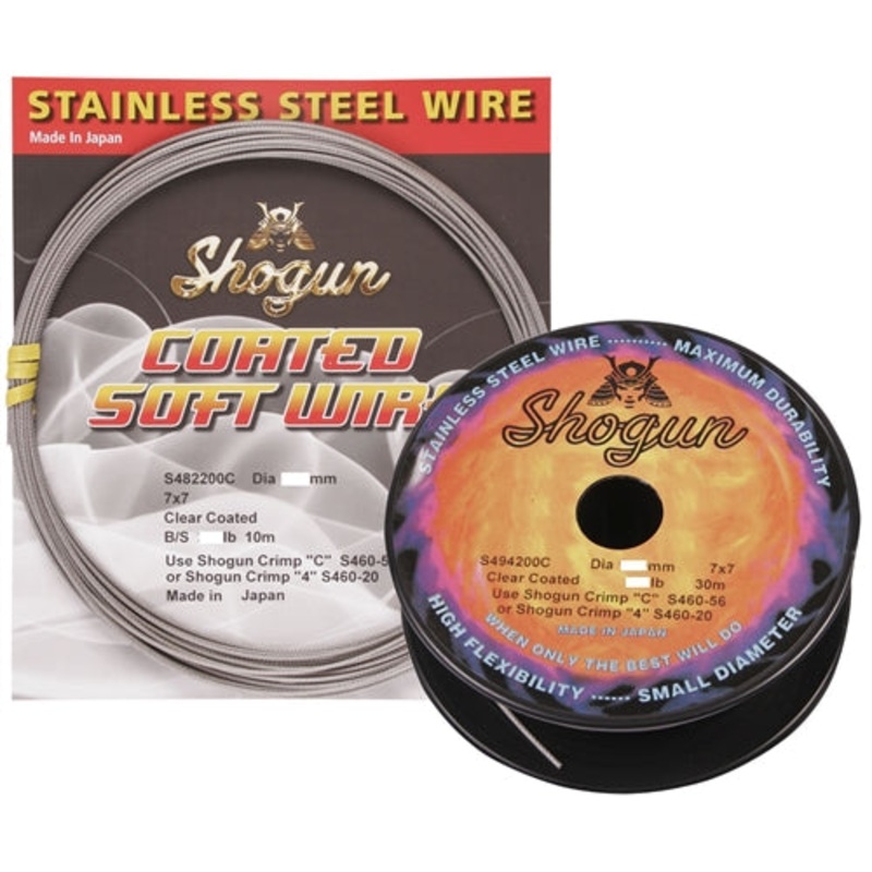 Shogun Clear Coated 7×7 Wire 10m 125lb
