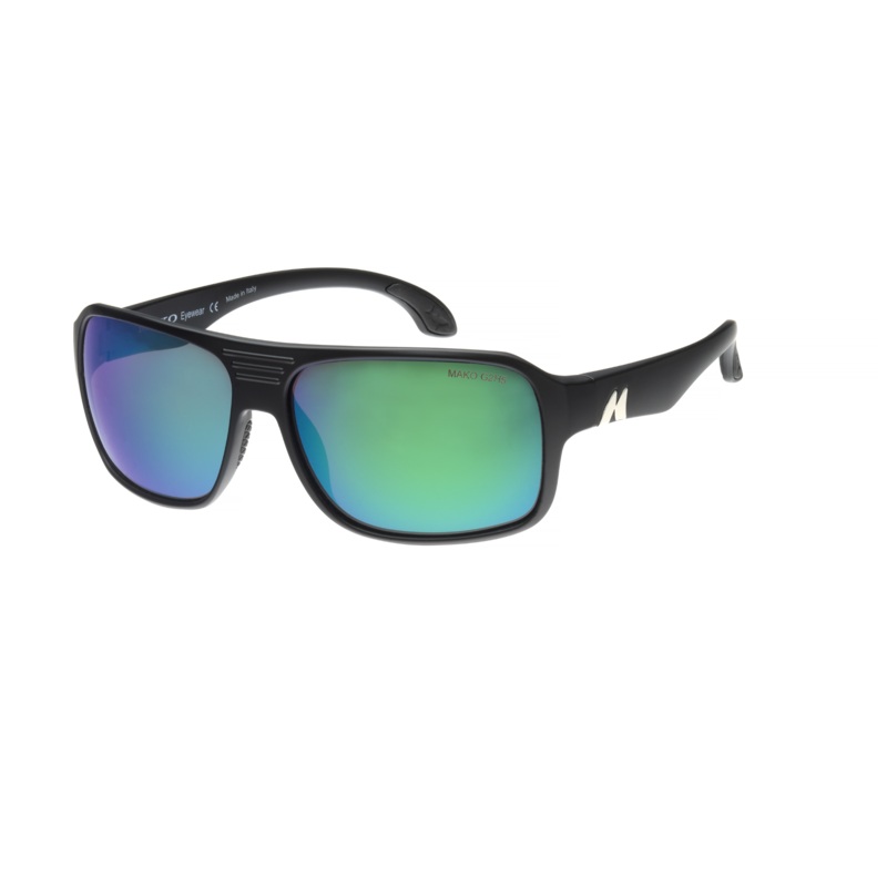 Mako Ronin Glass Lens Polarised Sunglasses M01-G1HR6 Blue Mirror