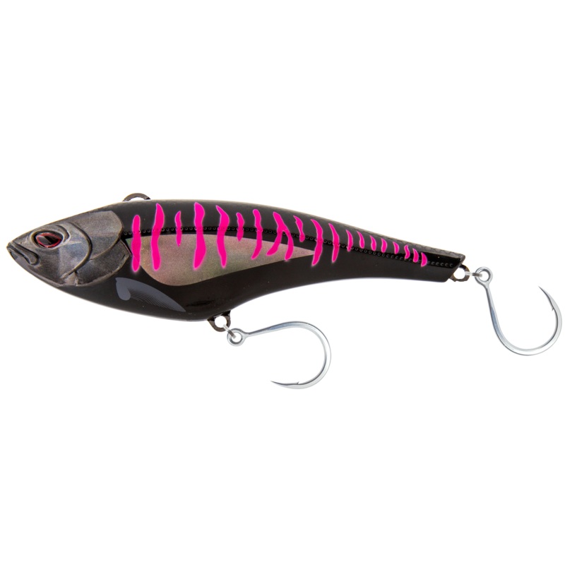 Nomad Madmacs High Speed Mad Hard Body Trolling Lure 130 Black Pink Mackerel