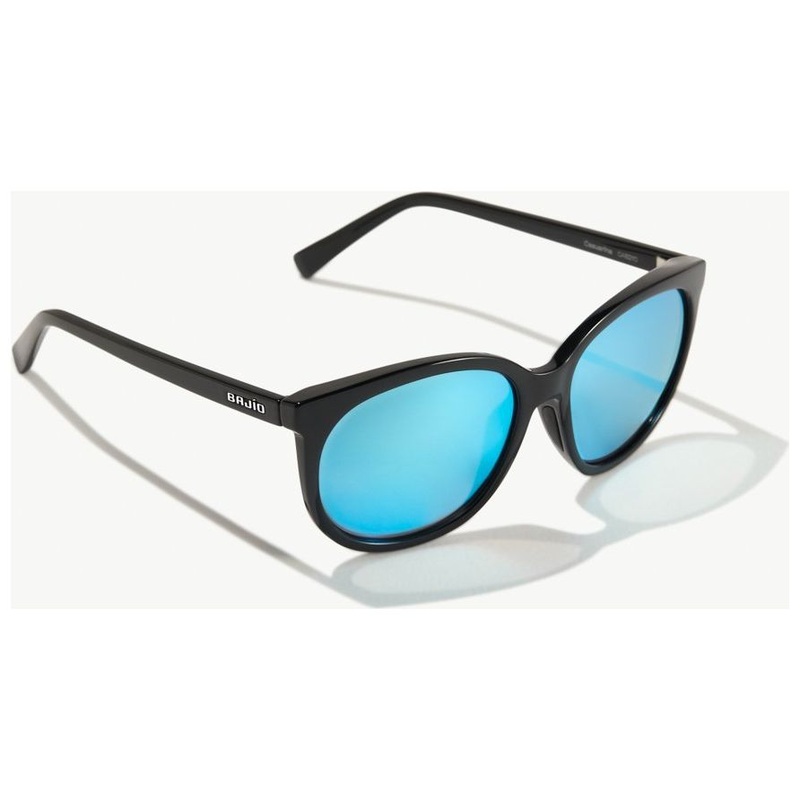 Bajio Casuarina Sunglasses Black Gloss Blue Plastic