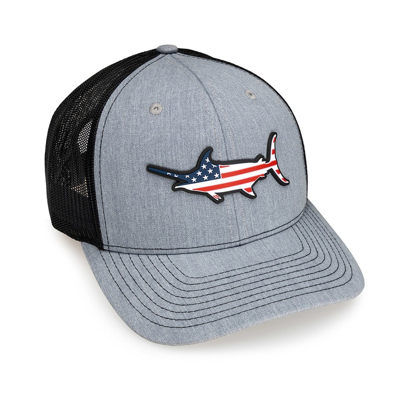 Fathom Stars and Bars Hat O/S Gray