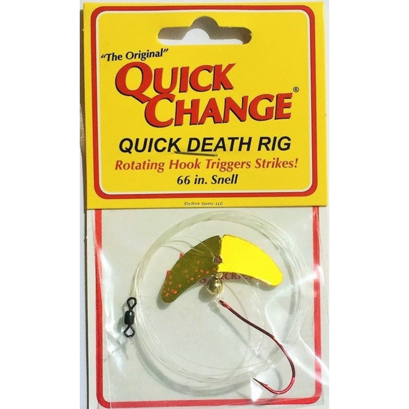 Quick Change Quick Death Wing Rig 1″ Gold Shiner